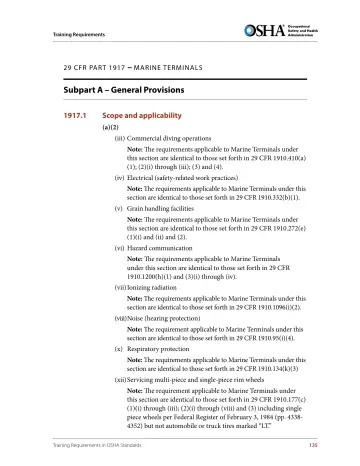 Page 147: 29 CFR PAR T 1917 – MARINE TERMINALS