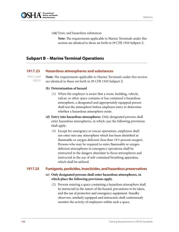 Page 148: Subpart B – Marine Terminal Operations