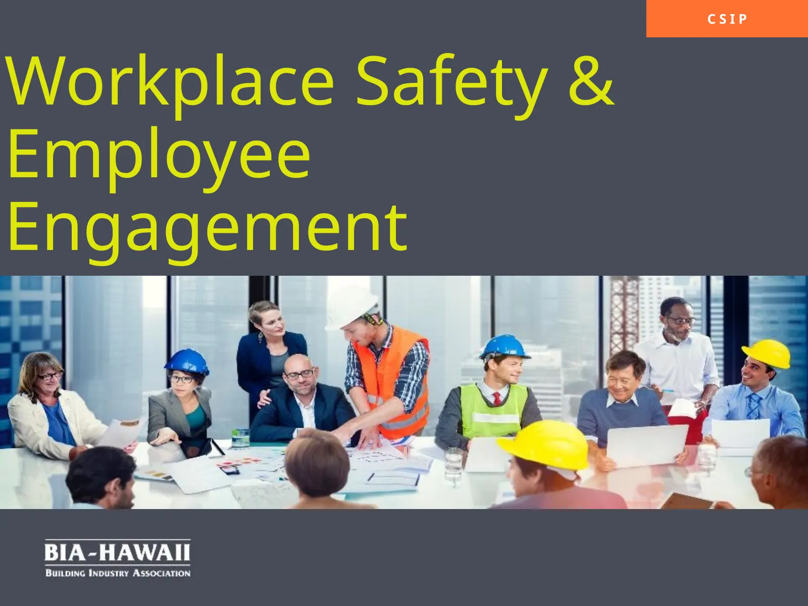 Workplace Safety: Employee Engagement, slide 1: Workplace Safety & Employee Engagement