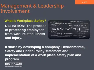 Slide 5: Management & Leadership Involvement