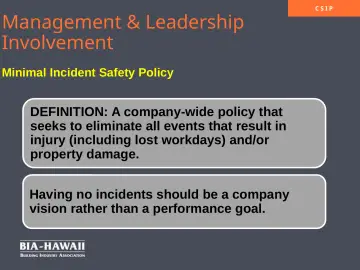 Slide 13: Management & Leadership Involvement