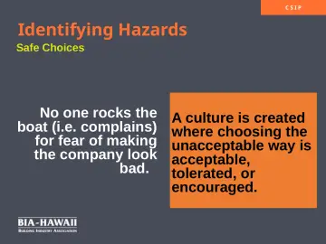 Slide 34: Identifying Hazards