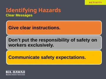 Slide 36: Identifying Hazards