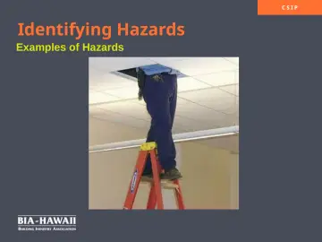Slide 38: Identifying Hazards