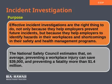 Slide 4: Incident Investigation