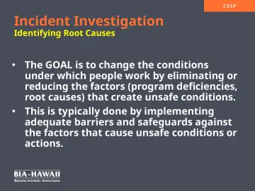 Slide 12: Incident Investigation