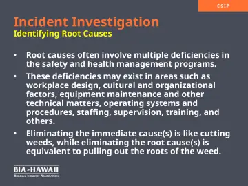 Slide 13: Incident Investigation
