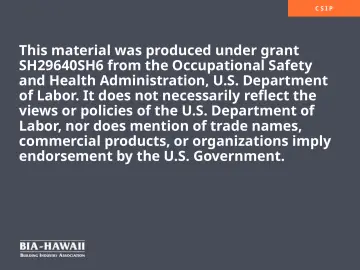 Slide 31: OSHA Disclaimer