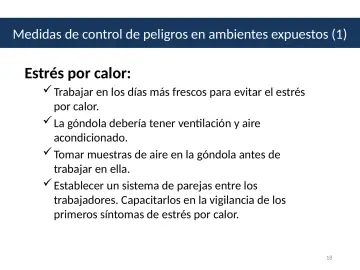 Slide 18: Estrés por calor: