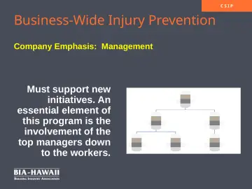 Slide 4: Business-Wide Injury Prevention