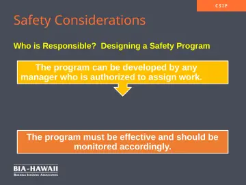 Slide 17: Safety Considerations
