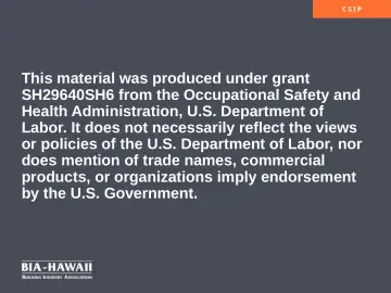 Slide 24: OSHA Disclaimer