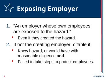Slide 6: Exposing Employer