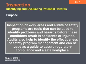 Slide 5: Inspection
