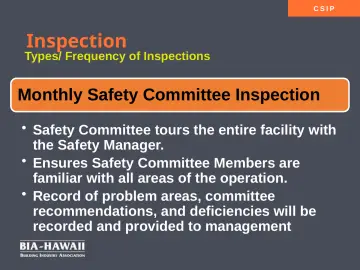 Slide 11: Inspection