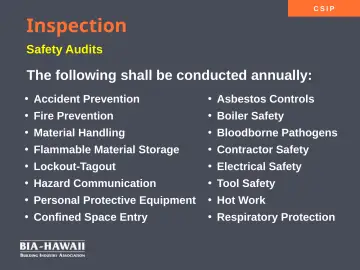 Slide 13: Inspection