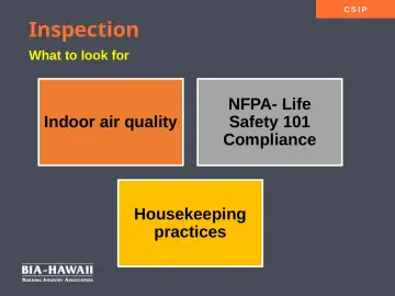Slide 19: Inspection