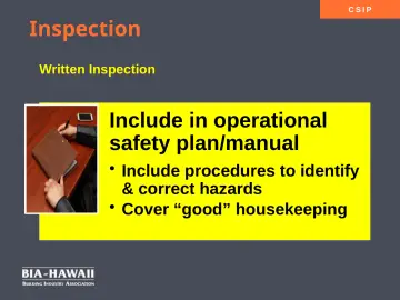 Slide 23: Inspection