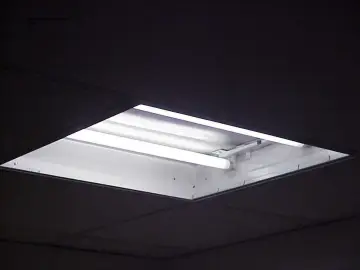 Slide 28: Uncovered florescent light