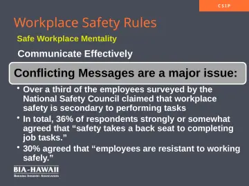 Slide 6: Workplace Safety Rules