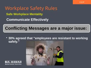 Slide 7: Workplace Safety Rules