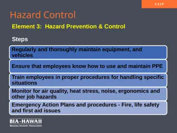 Slide 13: Hazard Control