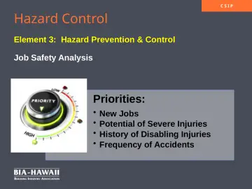 Slide 15: Hazard Control