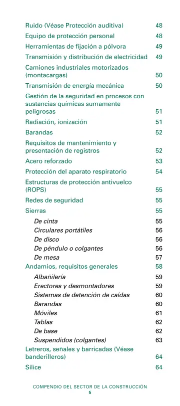 Page 7: Ruido (Véase Protección auditiva)