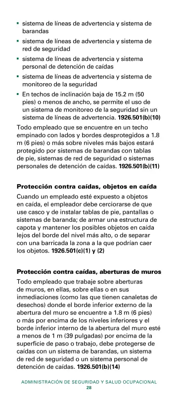 Page 30: sistema de líneas de advertencia y sistema de barandas sistema de líneas de advertencia y…