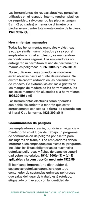 Page 36: Las herramientas de ruedas abrasivas portátiles utilizadas en el raspado interno tendrán…