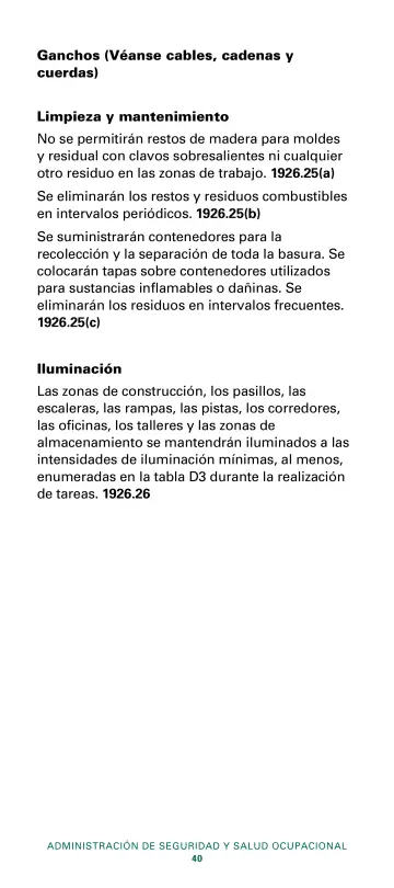 Page 42: Ganchos (Véanse cables, cadenas y cuerdas)