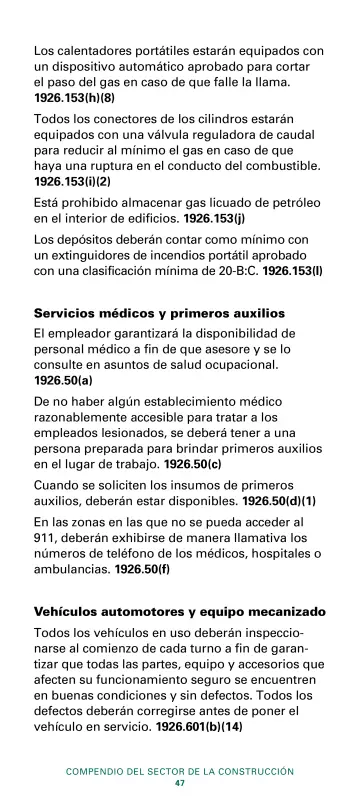 Page 49: Los calentadores portátiles estarán equipados con un dispositivo automático aprobado para…