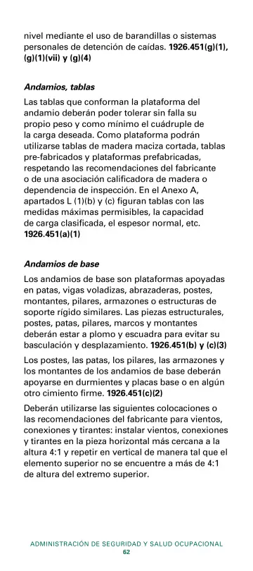 Page 64: nivel mediante el uso de barandillas o sistemas personales de detención de caídas. …