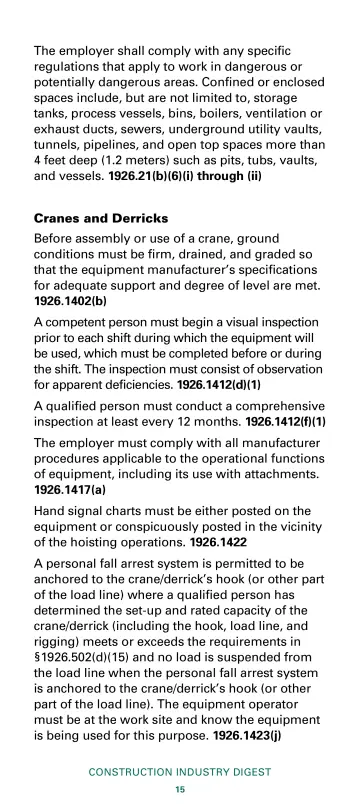 Page 17: The employer shall comply with any specific regulations that apply to work in dangerous or…