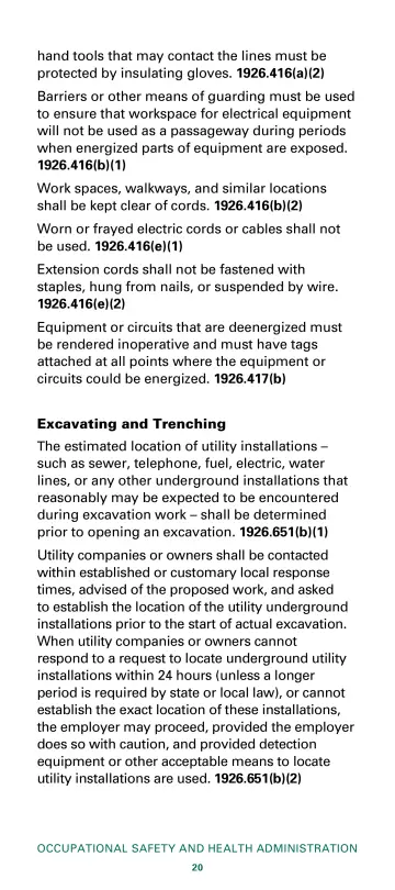 Page 22: hand tools that may contact the lines must be protected by insulating gloves. …