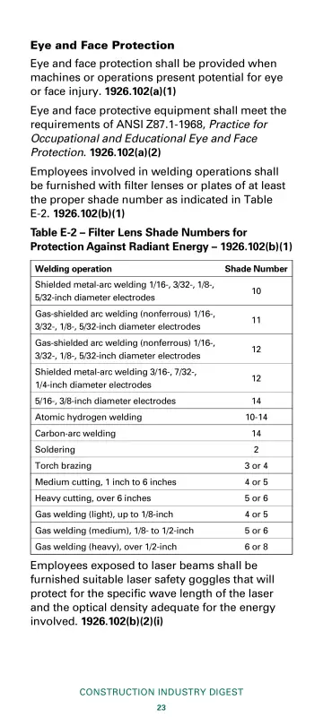 Page 25: Eye and Face Protection