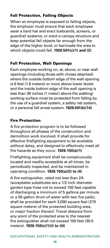 Page 28: Fall Protection, Falling Objects