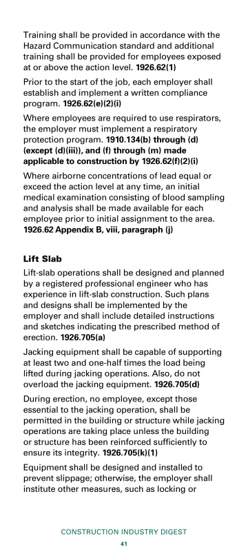 Page 43: Training shall be provided in accordance with the Hazard Communication standard and…