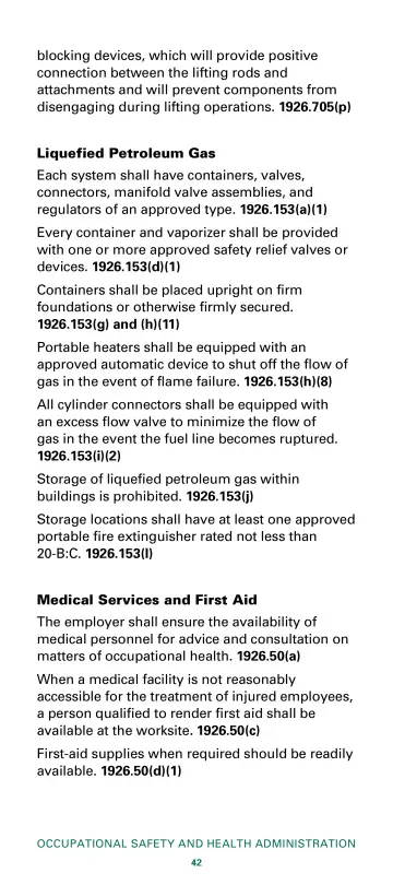 Page 44: blocking devices, which will provide positive connection between the lifting rods and…