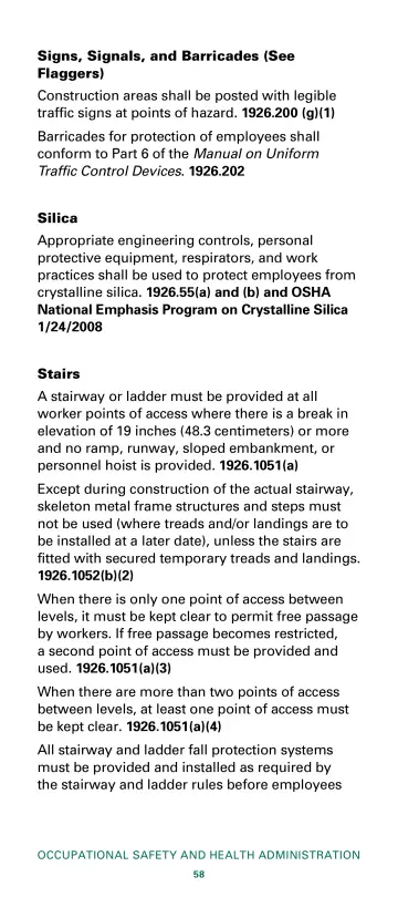 Page 60: Signs, Signals, and Barricades (See Flaggers)