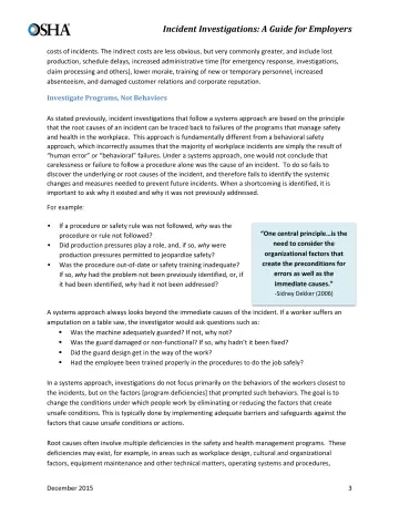 Page 5: Investigate Programs, Not Behaviors