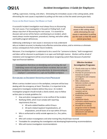Page 6: staffing, supervision, training, and others. Eliminating the immediate causes is like…