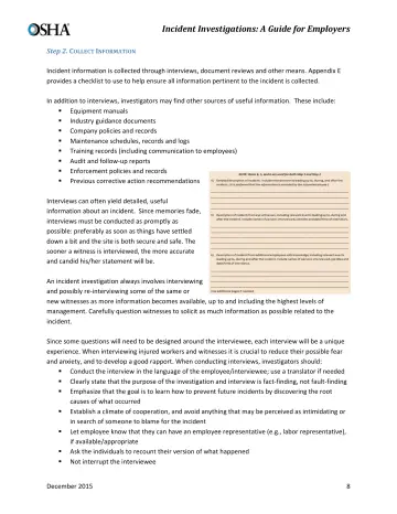 Page 10: Step 2. C OLLECT I NFORMATION