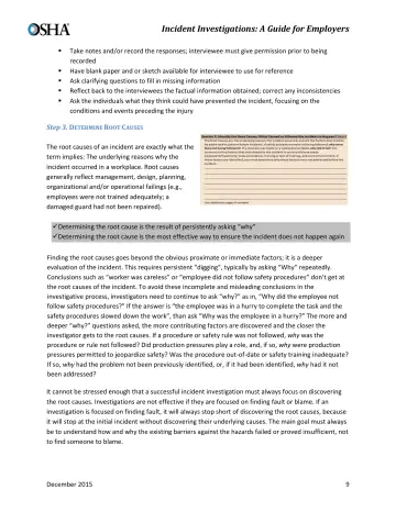 Page 11: Step 3. DETERMINE ROOT CAUSES