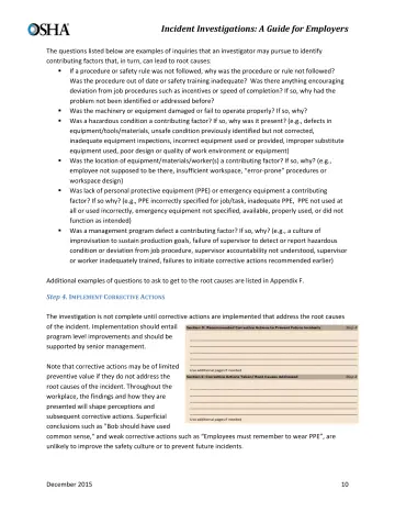 Page 12: The questions listed below are examples of inquiries that an investigator may pursue to…
