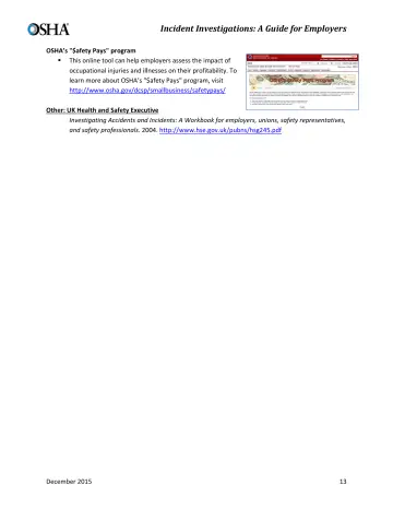 Page 15: OSHA’s "$afety Pays" program