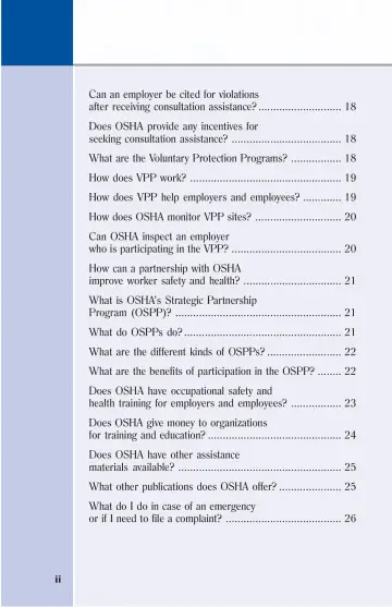 Page 5: Can an employer be cited for violations after receiving consultation assistance? … 18