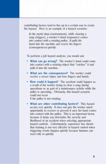 Page 13: contributing factors tend to line up in a certain way to create the hazard. …