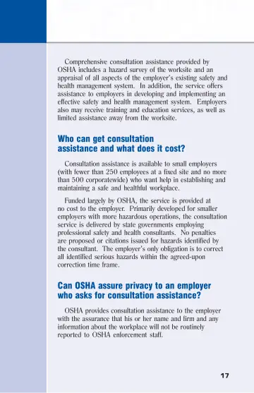 Page 23: Who can get consultation assistance and what does it cost?