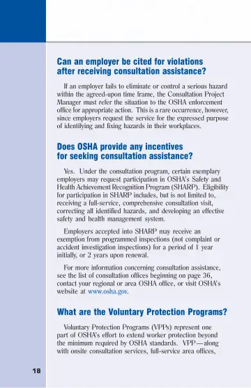 Page 24: Can an employer be cited for violations after receiving consultation assistance?
